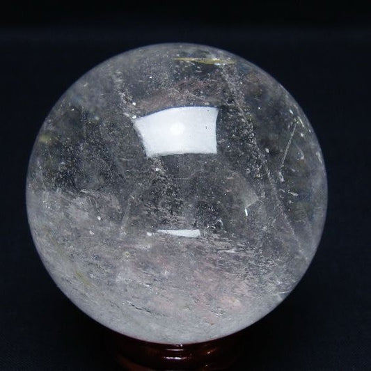 水晶 丸玉 64mm スフィア 置物 水晶玉 一点物 151-8931