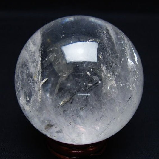 水晶 丸玉 62mm スフィア 置物 水晶玉 一点物 151-8936