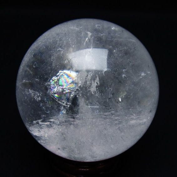 水晶 丸玉 62mm スフィア 置物 水晶玉 一点物 151-8937
