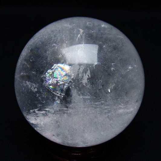 水晶 丸玉 62mm スフィア 置物 水晶玉 一点物 151-8937
