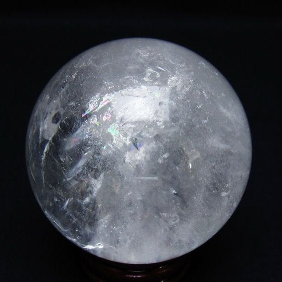 水晶 丸玉 61mm スフィア 置物 水晶玉 一点物 151-8939