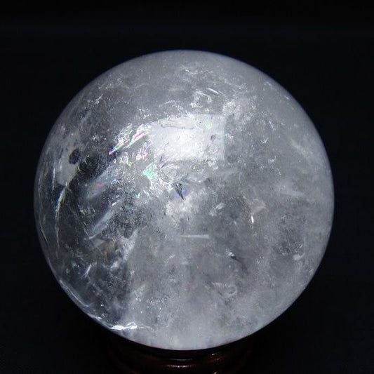 水晶 丸玉 61mm スフィア 置物 水晶玉 一点物 151-8939