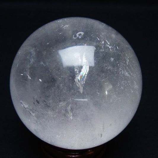 水晶 丸玉 60mm スフィア 置物 水晶玉 一点物 151-8940