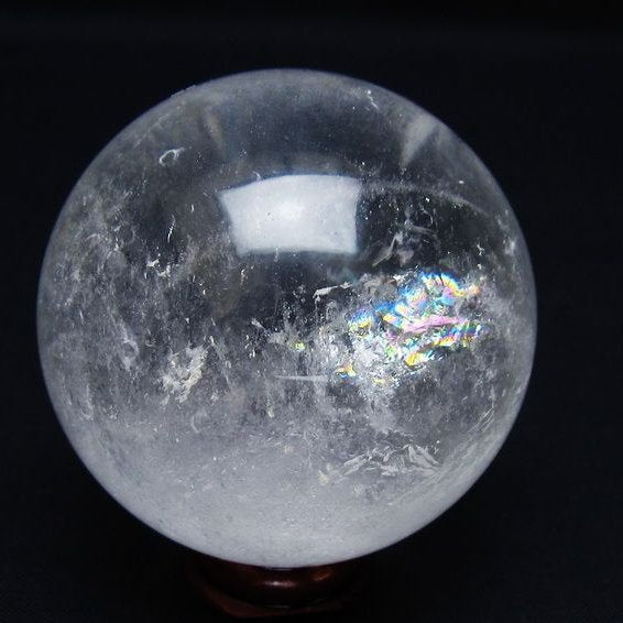 水晶 丸玉 58mm スフィア 置物 水晶玉 一点物 151-8943