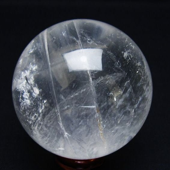 水晶 丸玉 59mm スフィア 置物 水晶玉 一点物 151-8961