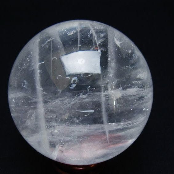 水晶 丸玉 57mm スフィア 置物 水晶玉 一点物 151-8963