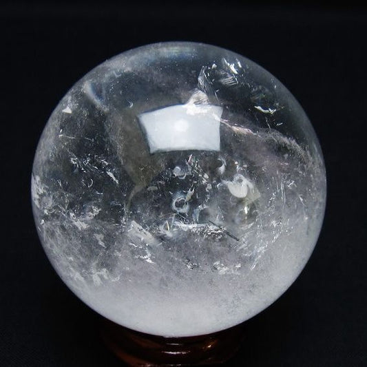 水晶 丸玉 61mm スフィア 置物 水晶玉 一点物 151-8966