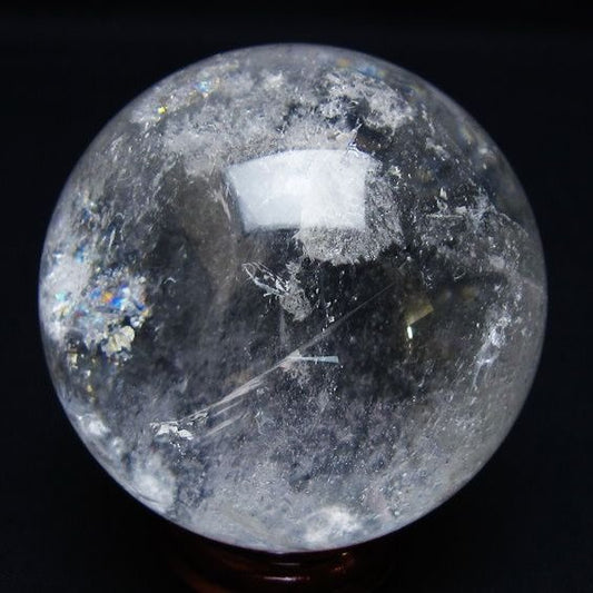 水晶 丸玉 62mm スフィア 置物 水晶玉 一点物 151-8969