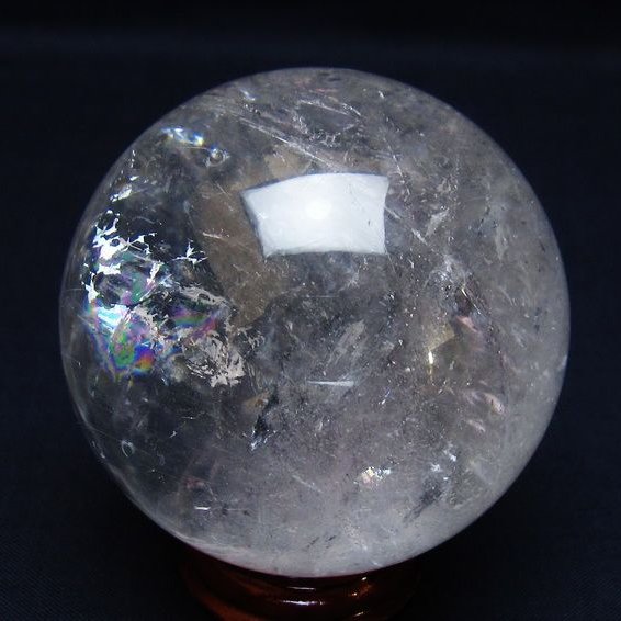水晶 丸玉 64mm スフィア 置物 水晶玉 一点物 151-8970