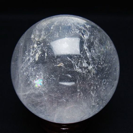 水晶 丸玉 66mm スフィア 置物 水晶玉 一点物 151-8975