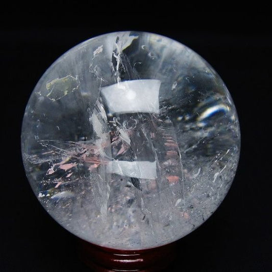 水晶 丸玉 63mm スフィア 置物 水晶玉 一点物 151-9001