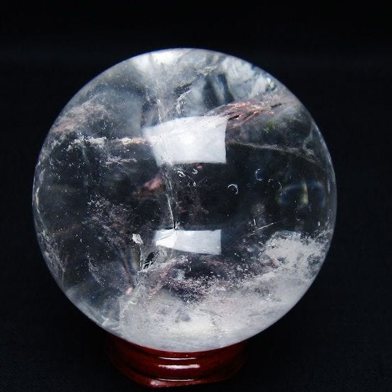 水晶 丸玉 63mm スフィア 置物 水晶玉 一点物 151-9003