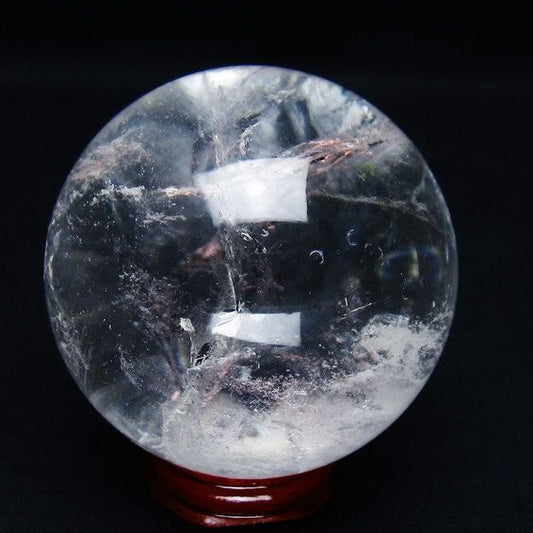 水晶 丸玉 63mm スフィア 置物 水晶玉 一点物 151-9003