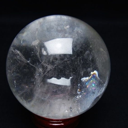 水晶 丸玉 63mm スフィア 置物 水晶玉 一点物 151-9004