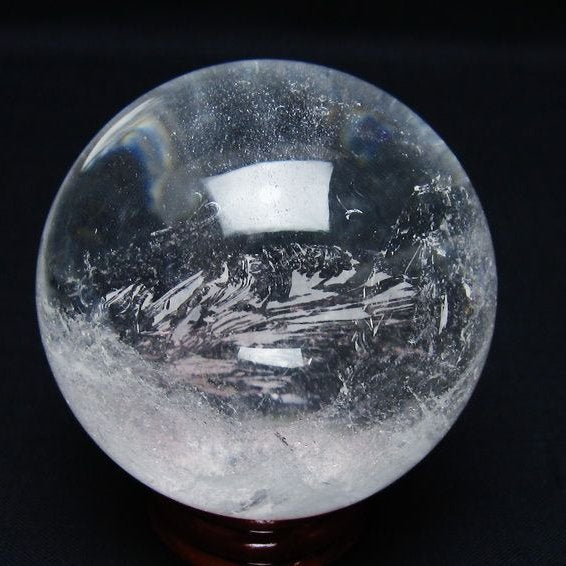 水晶 丸玉 62mm スフィア 置物 水晶玉 一点物 151-9006