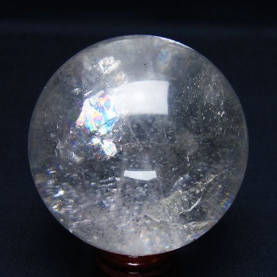 水晶 丸玉 59mm スフィア 置物 水晶玉 一点物 151-9009