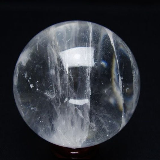 水晶 丸玉 58mm スフィア 置物 水晶玉 一点物 151-9014