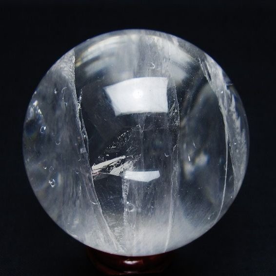 水晶 丸玉 57mm スフィア 置物 水晶玉 一点物 151-9017
