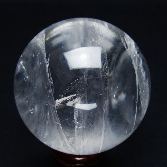 水晶 丸玉 57mm スフィア 置物 水晶玉 一点物 151-9017