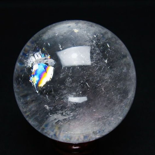 水晶 丸玉 57mm スフィア 置物 水晶玉 一点物 151-9019