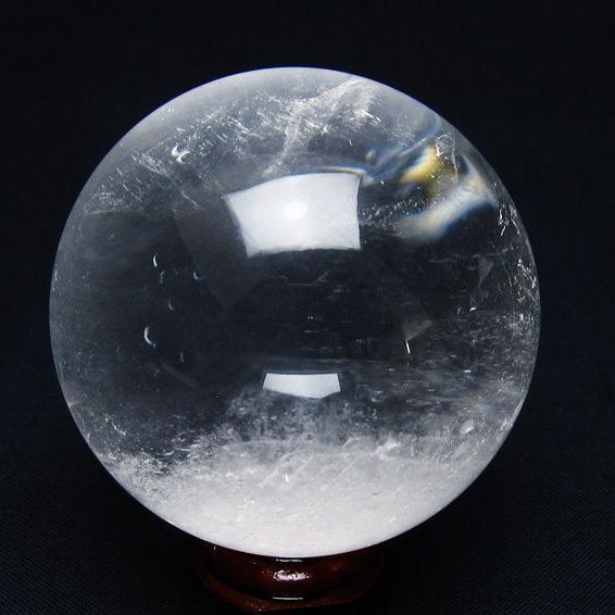 水晶 丸玉 53mm スフィア 置物 水晶玉 一点物 151-9026