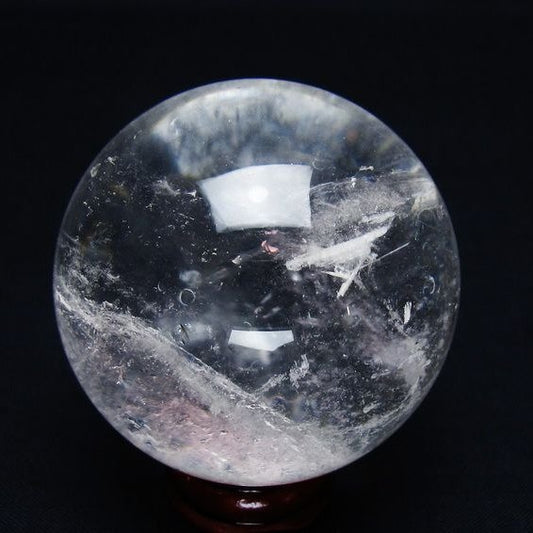 水晶 丸玉 53mm スフィア 置物 水晶玉 一点物 151-9027