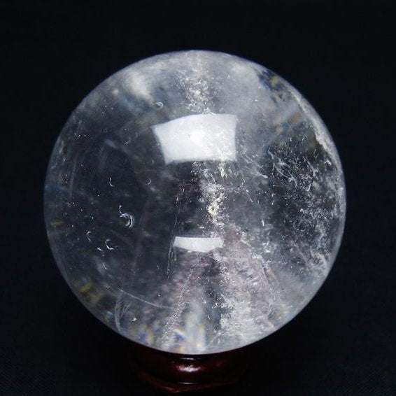 水晶 丸玉 53mm スフィア 置物 水晶玉 一点物 151-9028