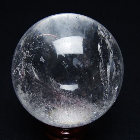 水晶 丸玉 52mm スフィア 置物 水晶玉 一点物 151-9029