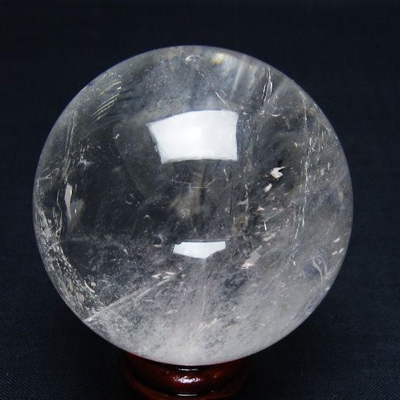 水晶 丸玉 55mm スフィア 置物 水晶玉 一点物 151-9033