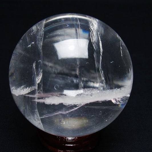 水晶 丸玉 60mm スフィア 置物 水晶玉 一点物 151-9054