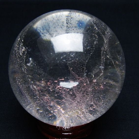 水晶 丸玉 61mm スフィア 置物 水晶玉 一点物 151-9059