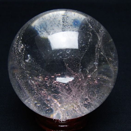 水晶 丸玉 61mm スフィア 置物 水晶玉 一点物 151-9059