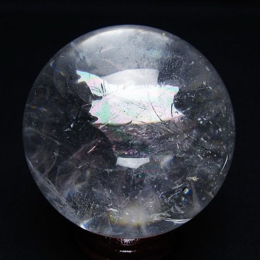 水晶 丸玉 62mm スフィア 置物 水晶玉 一点物 151-9061