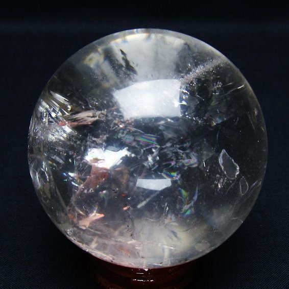 水晶 丸玉 63mm スフィア 置物 水晶玉 一点物 151-9077