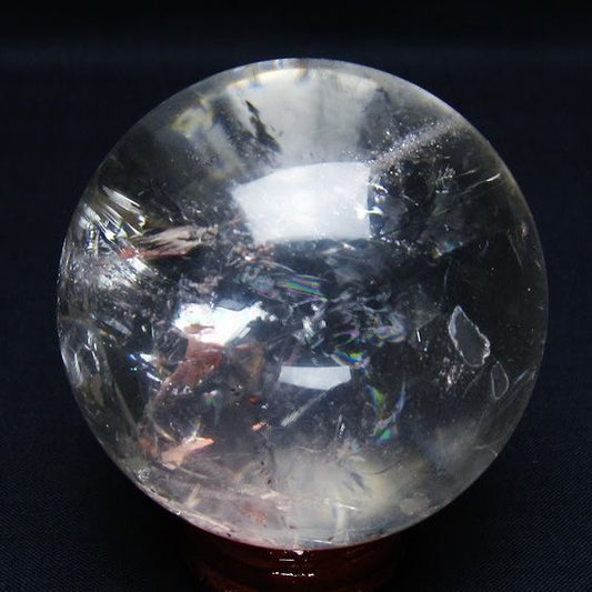 水晶 丸玉 63mm スフィア 置物 水晶玉 一点物 151-9077