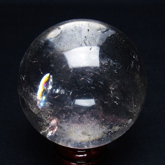 水晶 丸玉 52mm スフィア 置物 水晶玉 一点物 151-9088