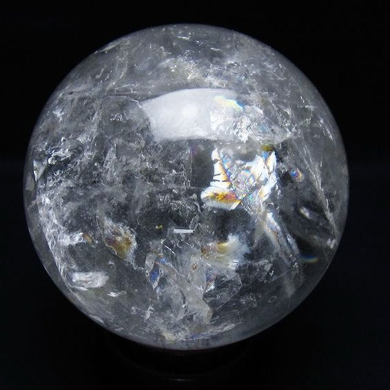 1.3Kg 水晶 丸玉 100mm スフィア 置物 水晶玉 一点物 151-9091