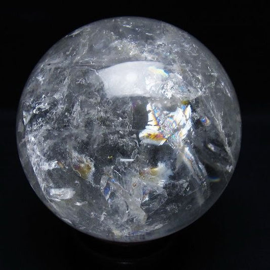 1.3Kg 水晶 丸玉 100mm スフィア 置物 水晶玉 一点物 151-9091