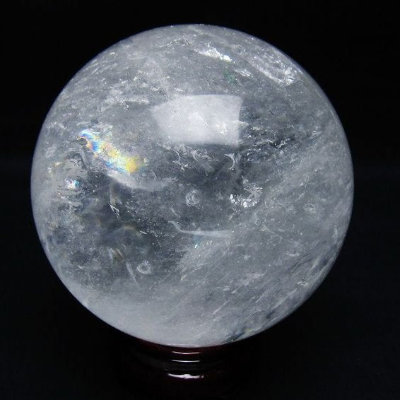 水晶 丸玉 87mm スフィア 置物 水晶玉 一点物 151-9097