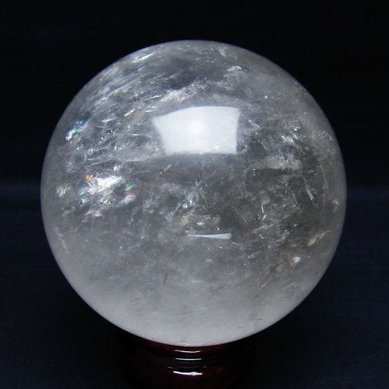 水晶 丸玉 89mm スフィア 置物 水晶玉 一点物 151-9099