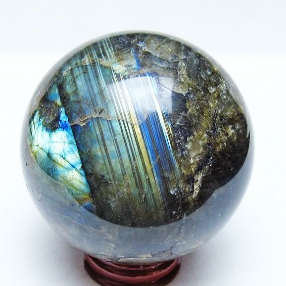ラブラドライト 丸玉 74mm スフィア 一点物 151-9184 – 天然石