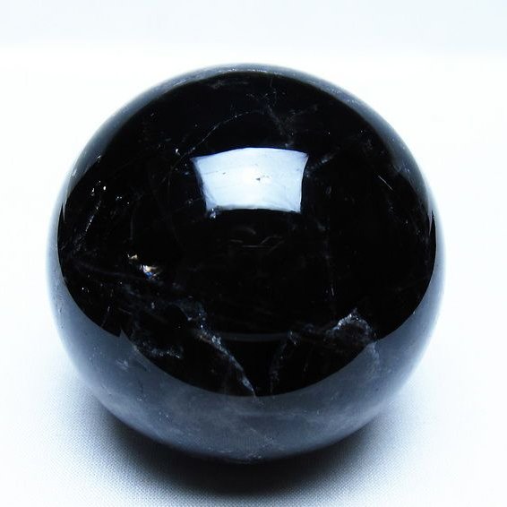 モリオン 黒水晶 丸玉 73mm スフィア 一点物 151-9226