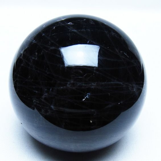 モリオン 黒水晶 丸玉 74mm スフィア 一点物 151-9230