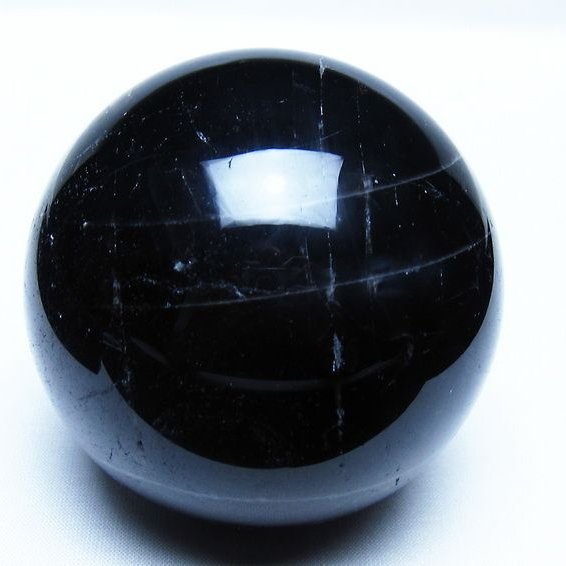 モリオン 黒水晶 丸玉 78mm スフィア 一点物 151-9243