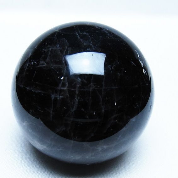 モリオン 黒水晶 丸玉 73mm スフィア 一点物 151-9263