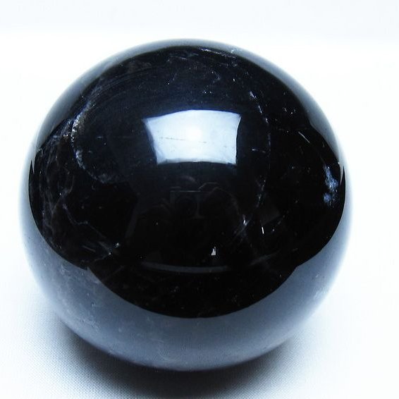 モリオン 黒水晶 丸玉 76mm スフィア 一点物 151-9266