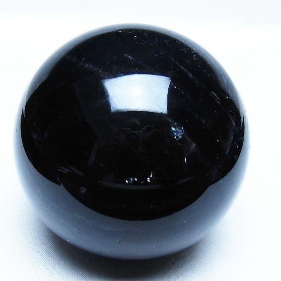 モリオン 黒水晶 丸玉 74mm スフィア 一点物 151-9274