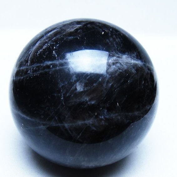 モリオン 黒水晶 丸玉 84mm スフィア 一点物 151-9284