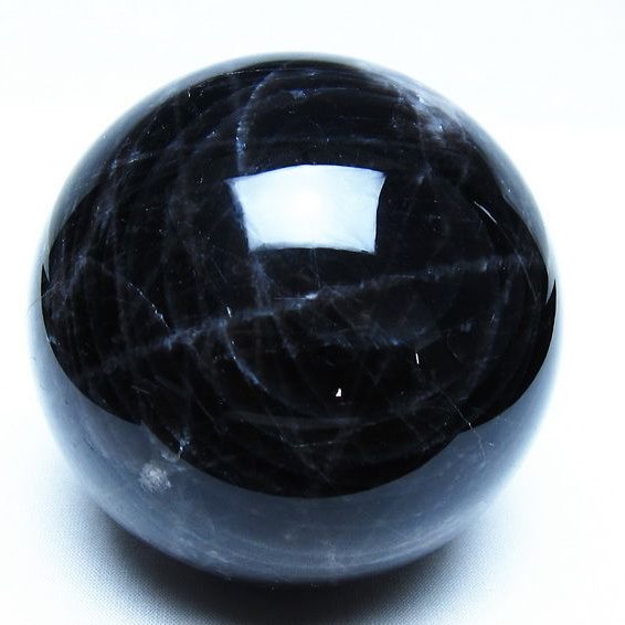 モリオン 黒水晶 丸玉 89mm スフィア 一点物 151-9288