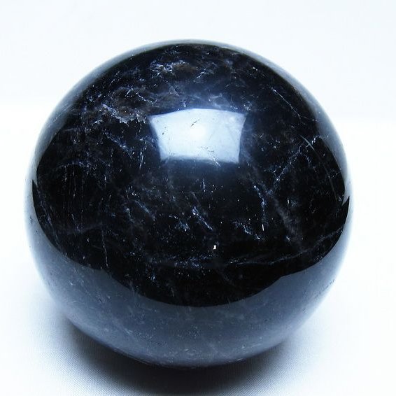 1.2Kg モリオン 黒水晶 丸玉 94mm スフィア 一点物 151-9297